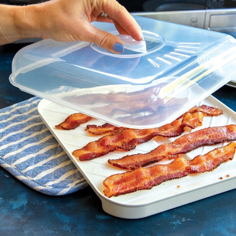 Nordic Ware Microware Bacon Tray With Lid - 1 Ct - Image 5
