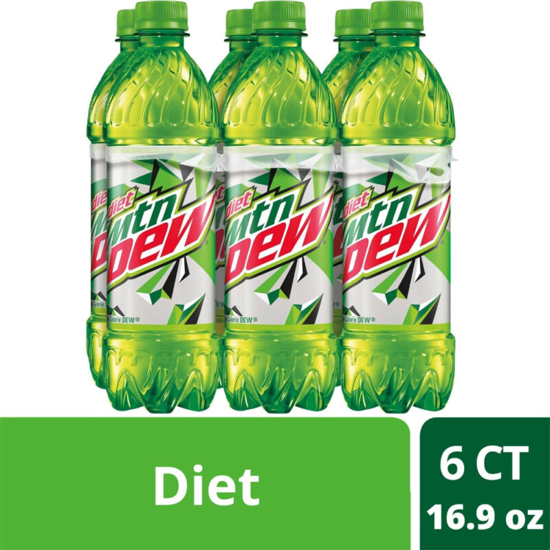 Diet Mountain Dew Citrus Soda - 6pk/16.9 fl oz Bottles - Image 6
