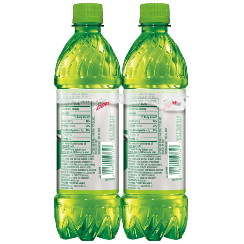 Diet Mountain Dew Citrus Soda - 6pk/16.9 fl oz Bottles - Image 3