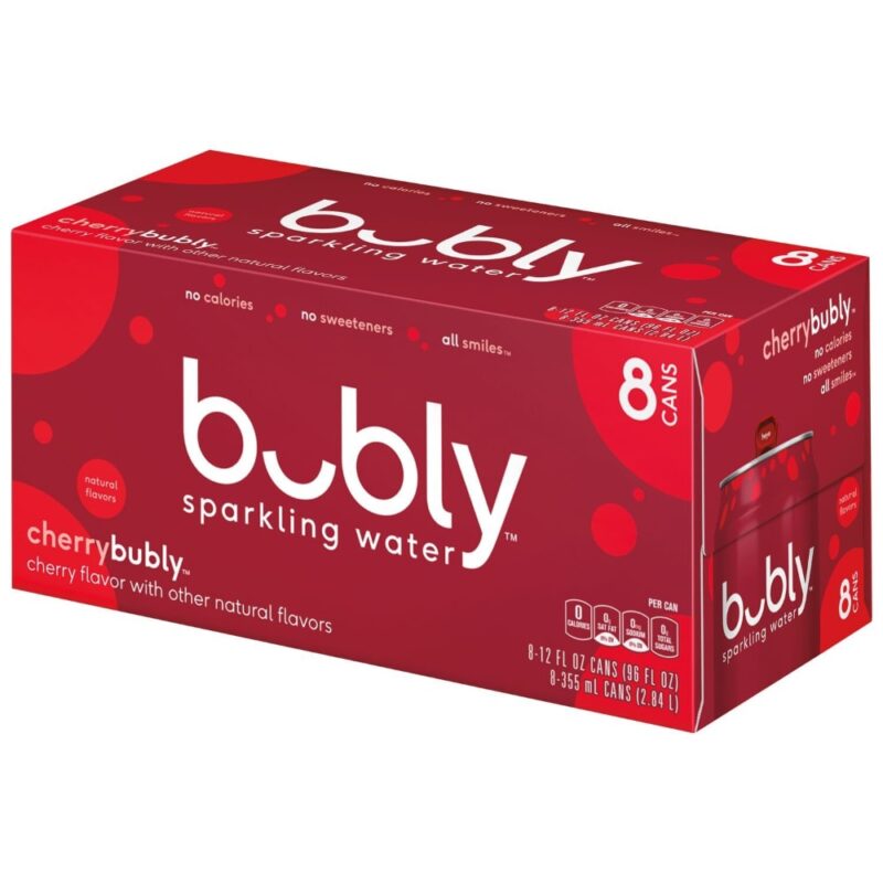 Bubly Cherry Sparkling Water 12 Oz C - Image 4
