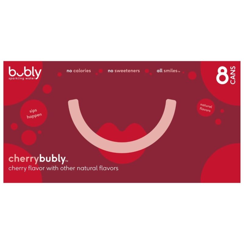 Bubly Cherry Sparkling Water 12 Oz C - Image 3