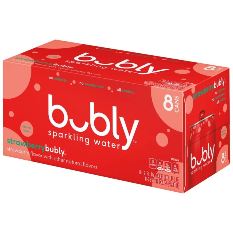 Bubly Sparkling Water Strawberry - 8ct - Image 4