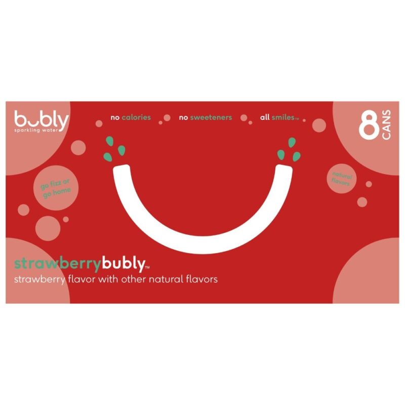 Bubly Sparkling Water Strawberry - 8ct - Image 3