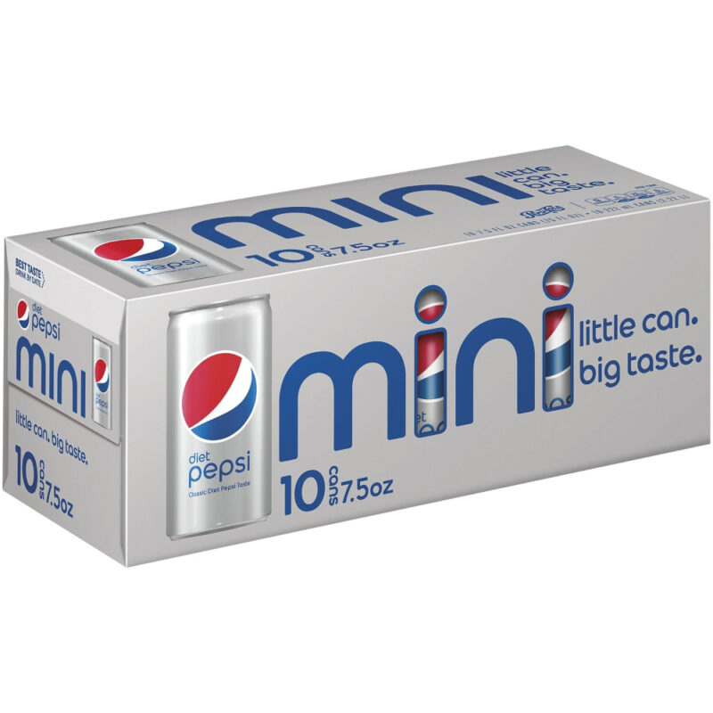 Pepsi Cola Diet Mini Cans - 10 Cans - Image 5