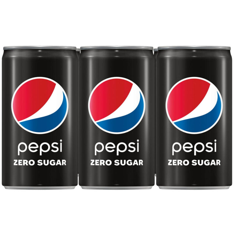 Pepsi Zero Sugar Mini Cans, 6 Cans 7.5 Fl Oz - Image 2