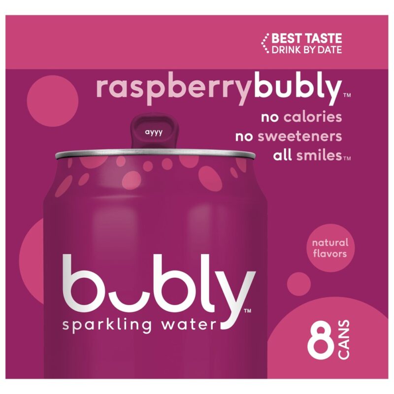 Bubly Raspberry Sparkling Water - Image 3