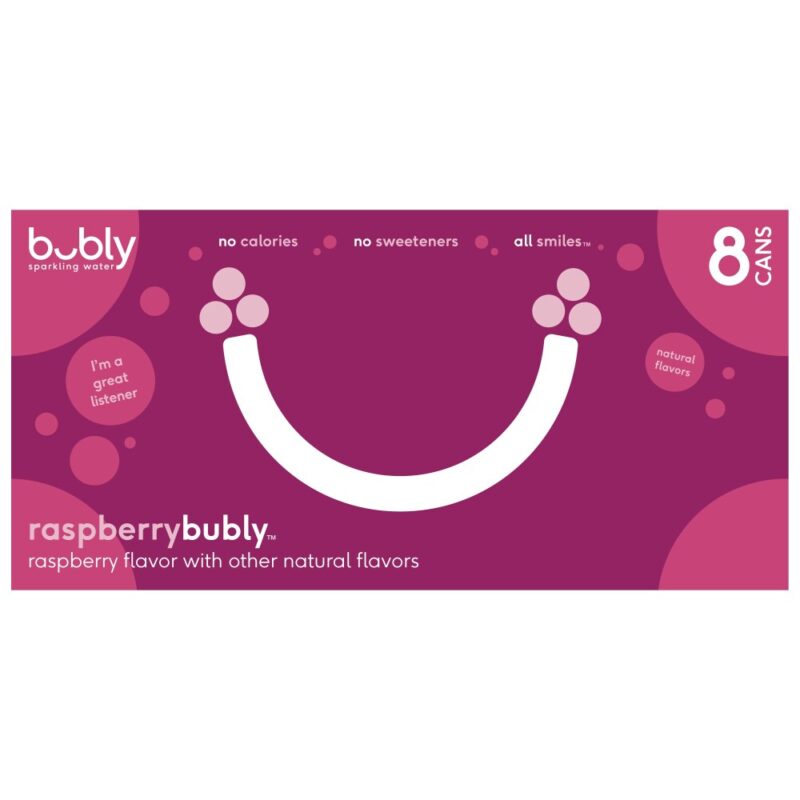 Bubly Raspberry Sparkling Water - Image 2