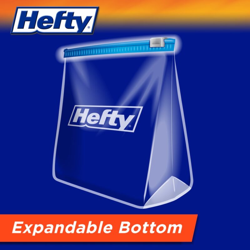 Hefty Quart Size Freezer Slider Bags - Image 5