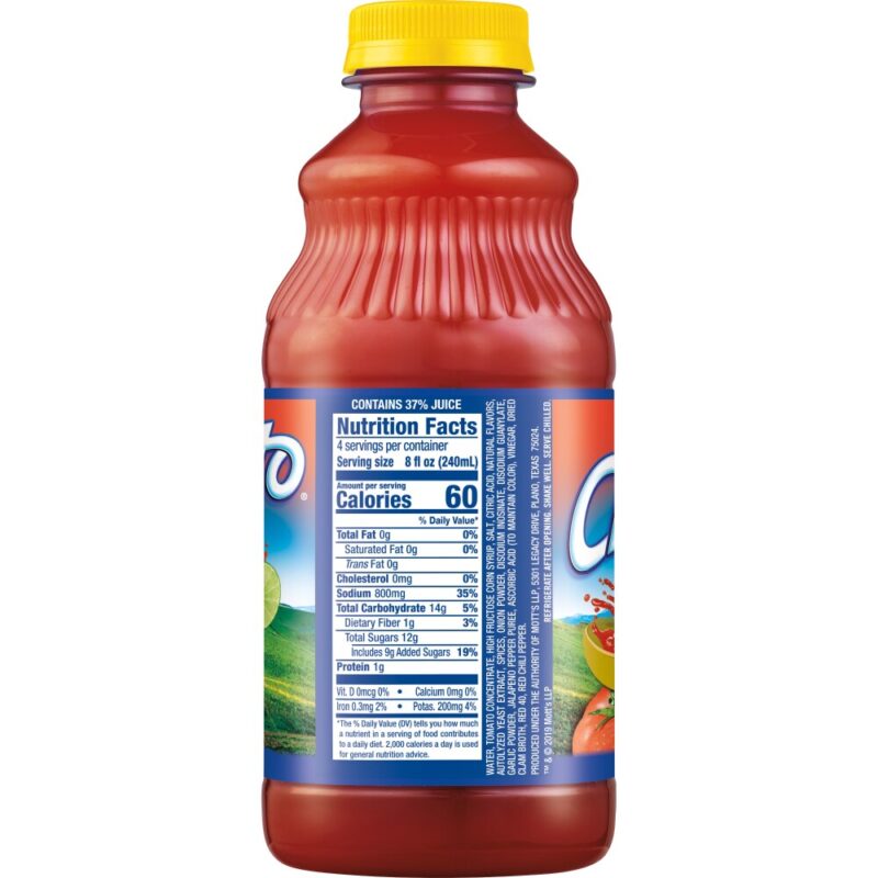 Clamato, Picante Tomato Cocktail, 32 oz - Image 2