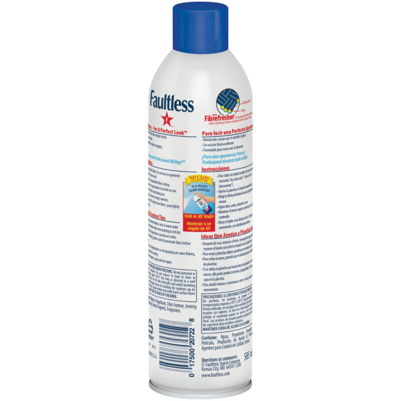 Faultless Ironing Spray Starch, Heavy Finish, 20 oz (1 lb 4 oz) 567 g - Image 4