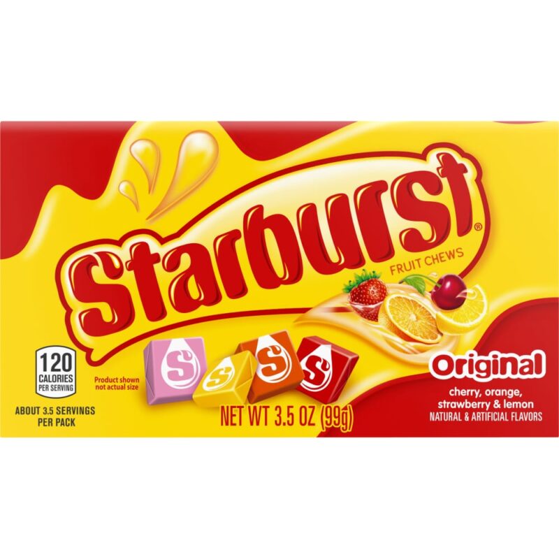 Starburst Original Fruit Chews Gummy Candy Theater Box - 3.5 oz - Image 4