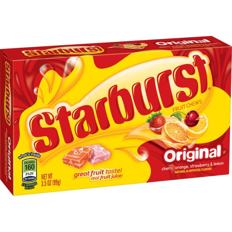Starburst Original Fruit Chews Gummy Candy Theater Box - 3.5 oz - Image 2