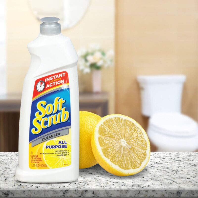 Soft Scrub Cleanser, All Purpose, Lemon Fragrance, 24 oz (1 lb 8 oz) 680 g - Image 4