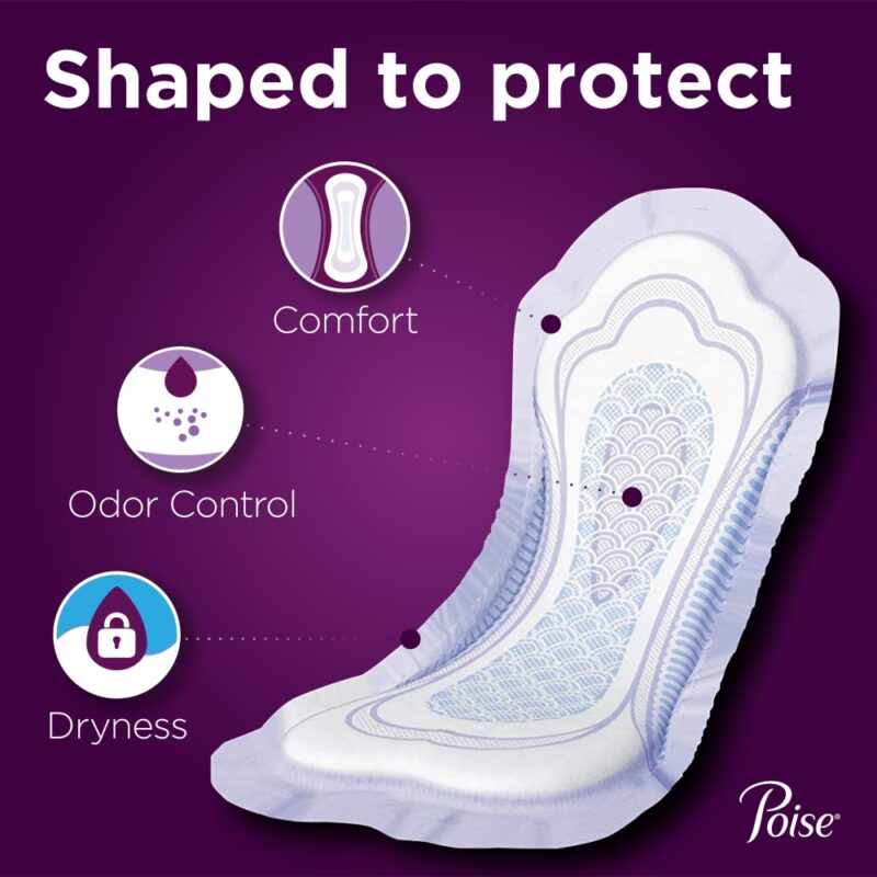 Poise Pads, Moderate, Regular Length, 20 pads - Image 2