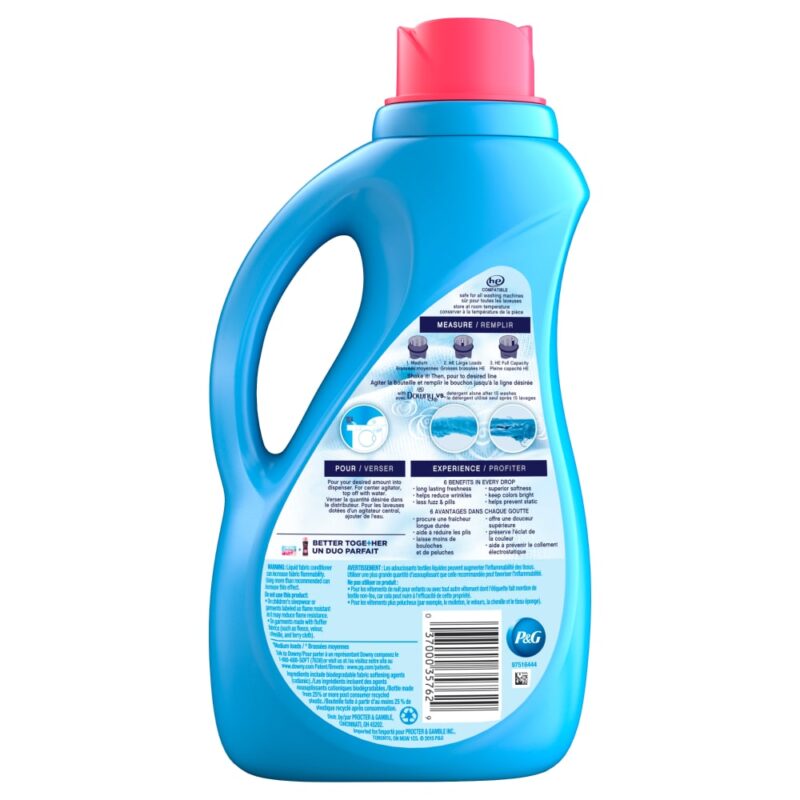 Downy Fabric Conditioner, April Fresh, HE, 1.53 l (1.61 us qt) 51 fl oz liq - Image 2
