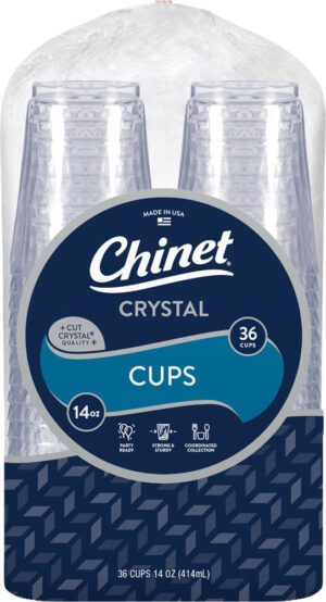 CRYSTAL CUP - 36CT/14OZ