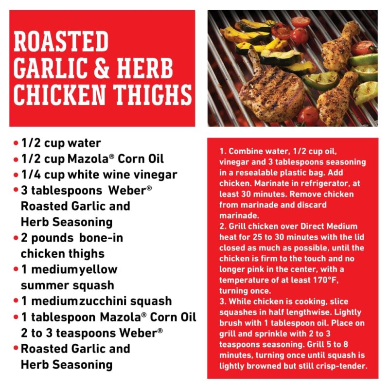 Weber Roasted Garlic & Herb Seasoning, 2.75 Oz - Image 2
