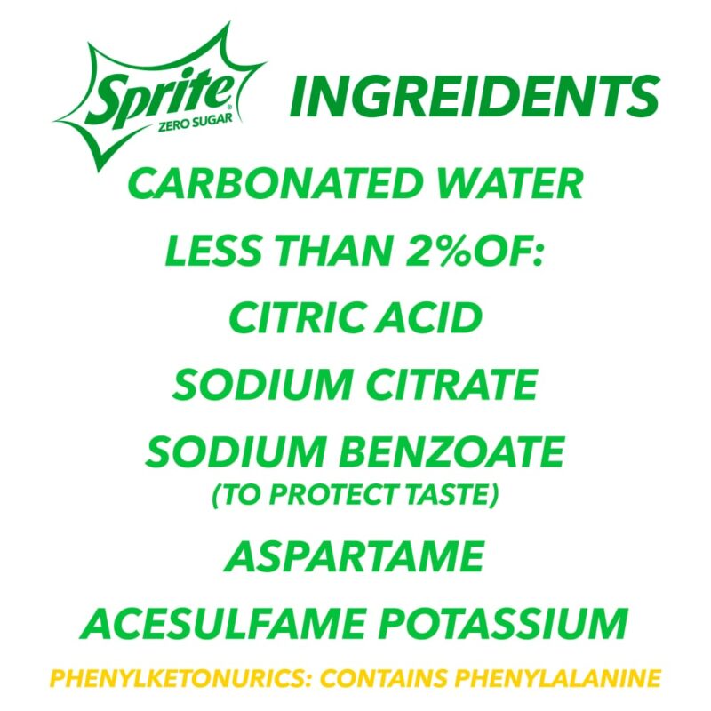 Sprite Zero Sugar Lemon Lime Diet Soda Pop Soft Drinks, 16.9 fl oz, 6 Pack - Image 3