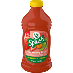 V8 Splash Strawberry Kiwi Flavored Juice Beverage, 64 Fl oz