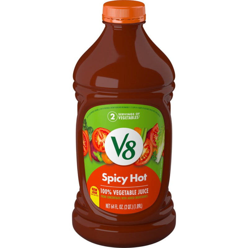 V8 Spicy Hot 100% Vegetable Juice, 64 oz - Image 6