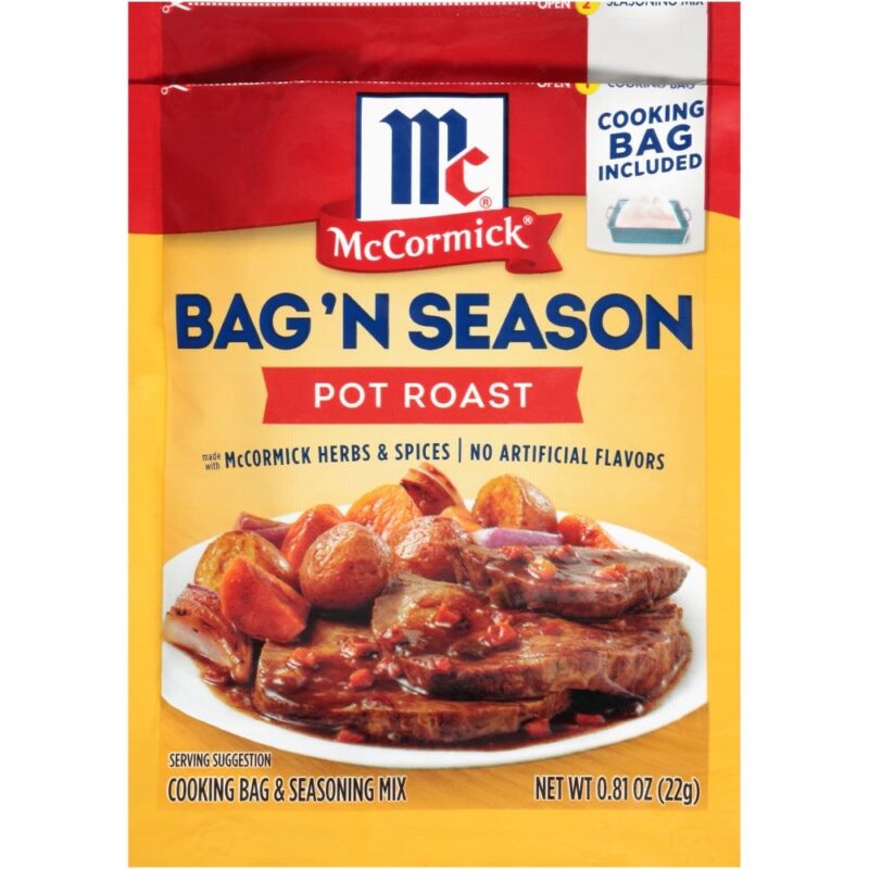 Mccormick Bag N Season Pot Roast Cooking Bag & Seasoning Mix, 0.81 Oz - Image 3