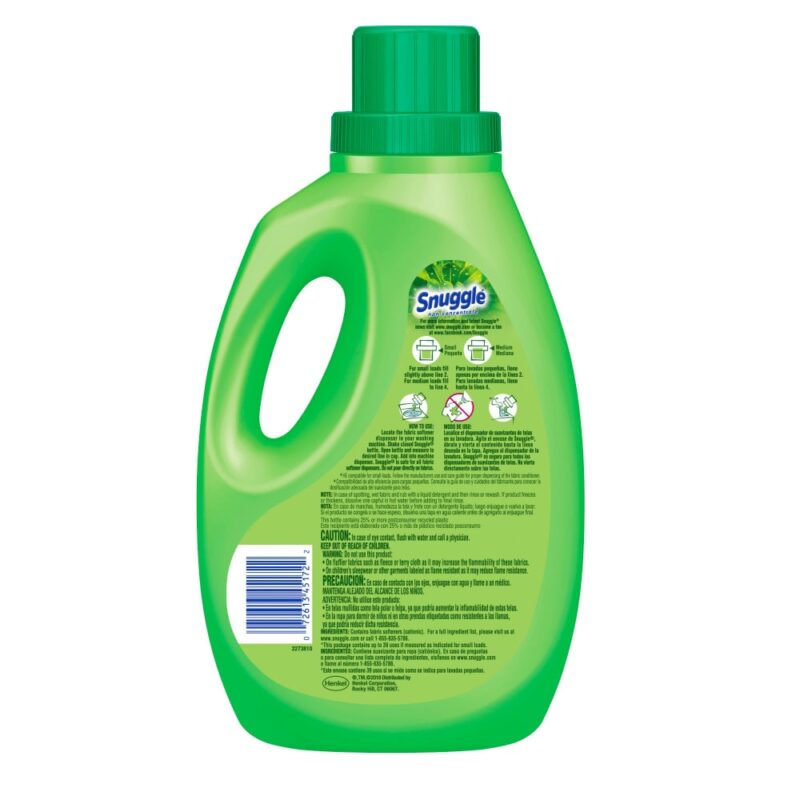 Snuggle Fabric Softener, Green Burst, 64 fl oz (2 qt) 1.89 lt - Image 2