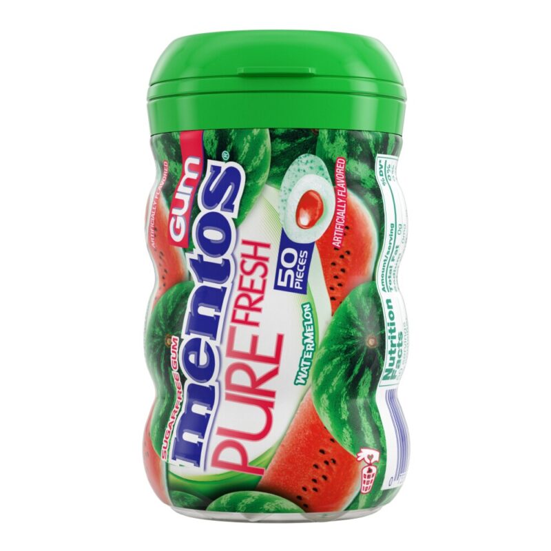 Mentos Pure Fresh Watermelon Sugar Free Chewing Gum 50 Piece - Image 4