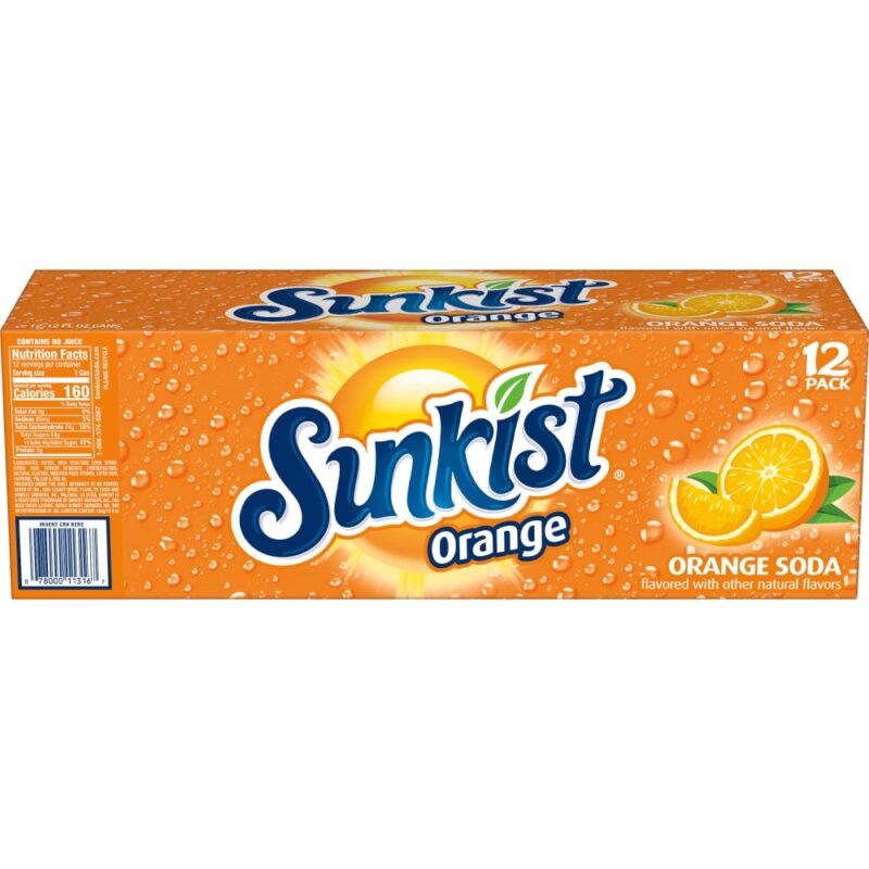 Sunkist Orange Soda - 12 Ct 12 Fl Oz - Image 3