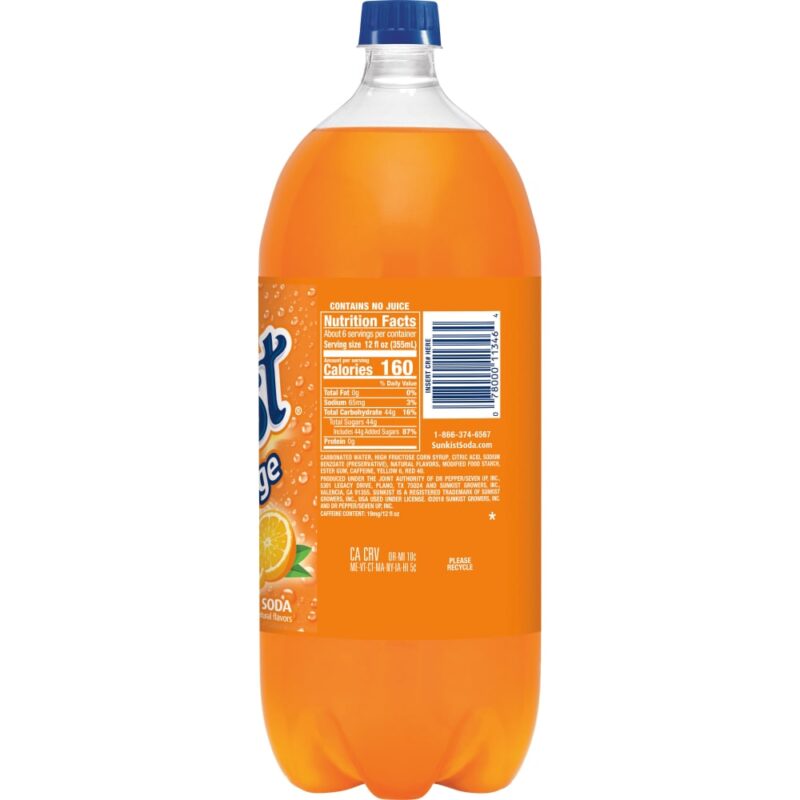 Sunkist Orange Soda - 2 Lt - Image 3