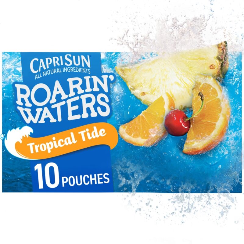Capri Sun Roarin' Waters Tropical Tide Flavored Water Kids Drink - Image 6
