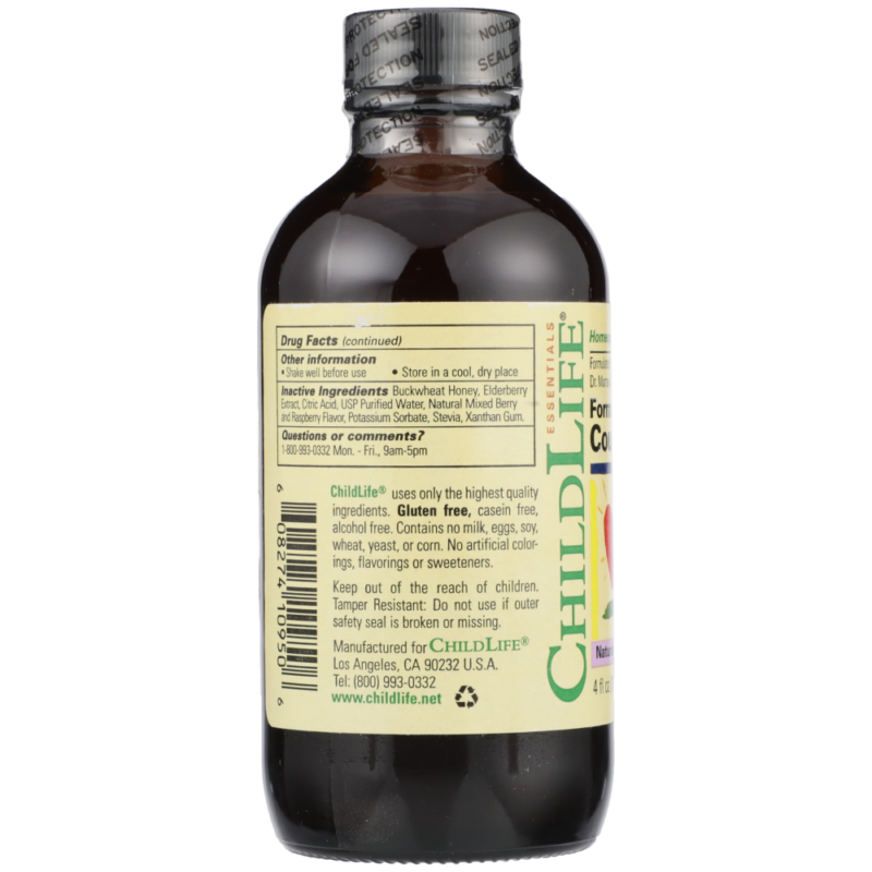 ChildLife Cough Syrup, Formula 3, Natural Berry Flavor, 4 fl oz (188.5 ml) - Image 3