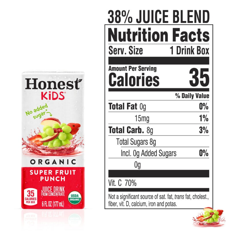 Honest Kids Super Fruit Punch Organic Fruit Juice - Image 2