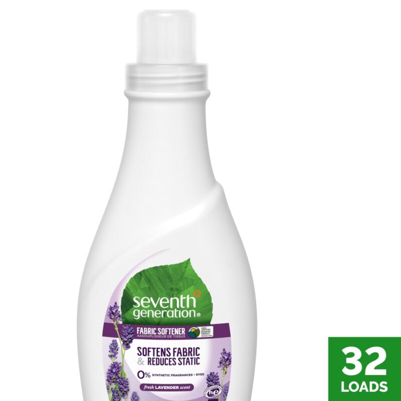 Seventh Generation Fabric Softener, Natural, Blue Eucalyptus & Lavender, 32 fl oz (1 qt) 946 ml - Image 2