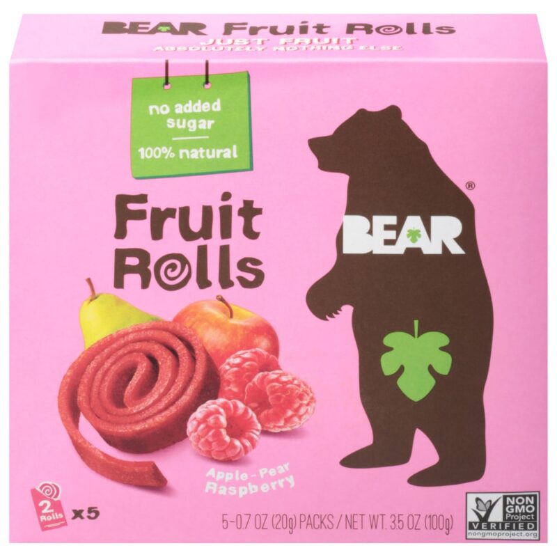Bear Yoyo Fruit Roll Raspberry Multipack, 3.5 Oz - Image 6
