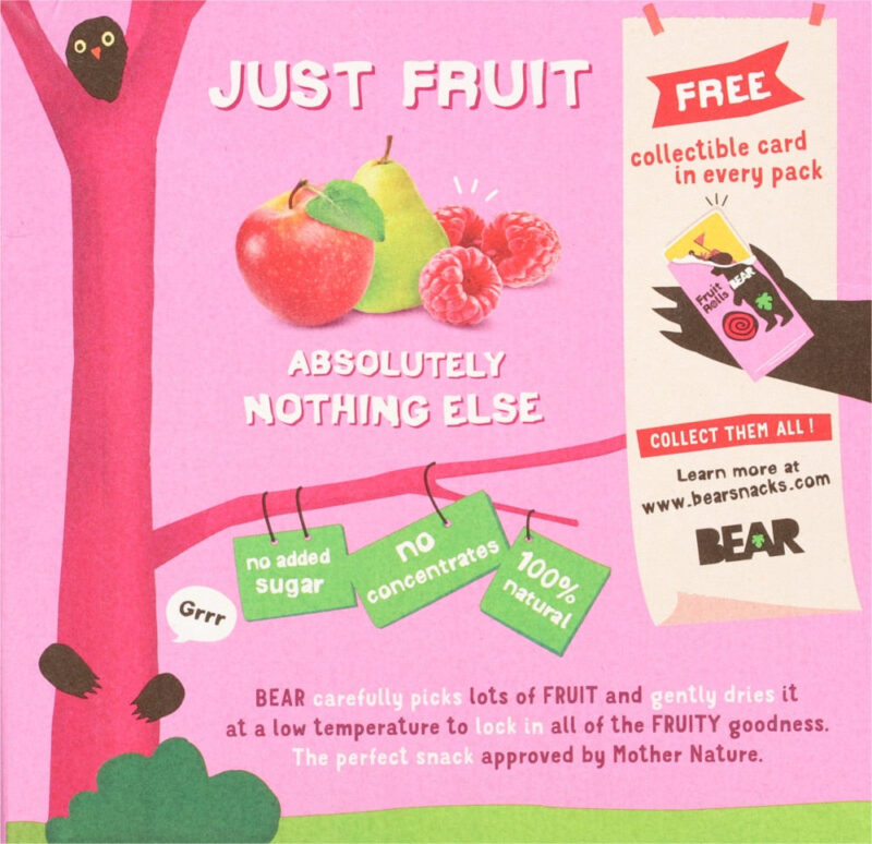 Bear Yoyo Fruit Roll Raspberry Multipack, 3.5 Oz - Image 2