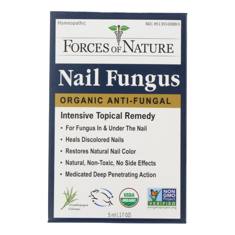 Forces Of Nature Anti-Fungal Remedy, Organic, Nail Fungus, 5 ml (0.17 fl oz) - Image 2