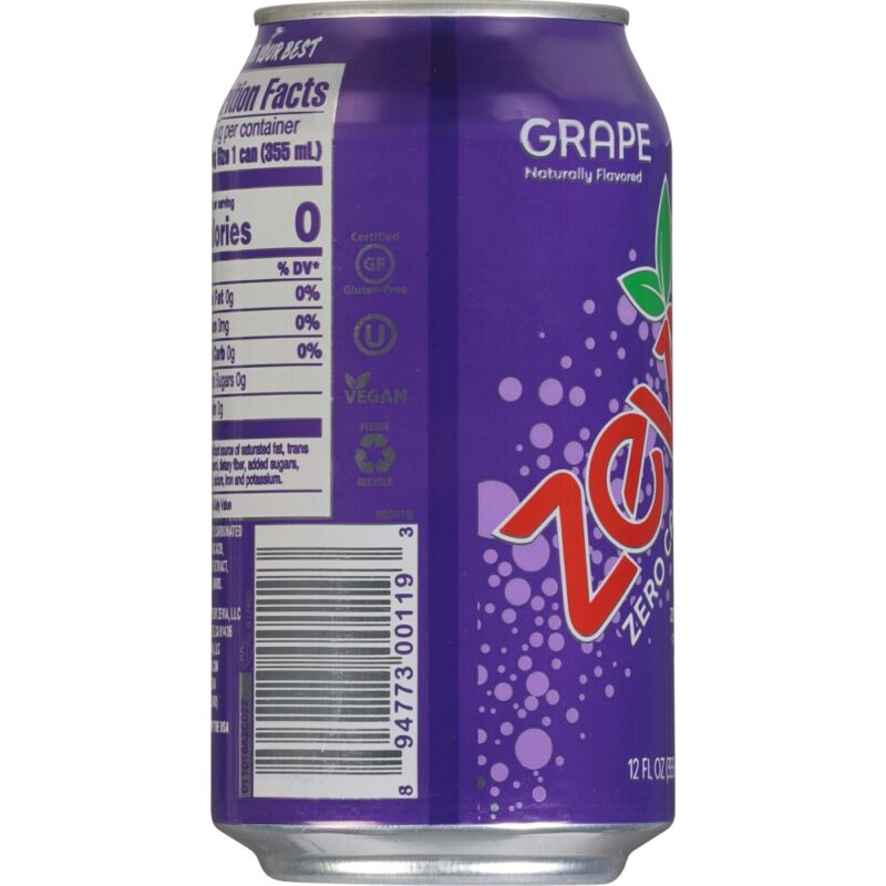 Zevia Soda Grape 6Pk - 72 Oz - Image 4