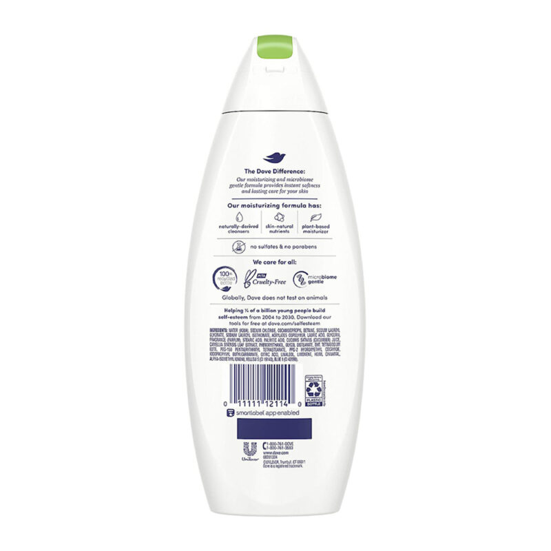Dove Body Wash, Cool Moisture, Cucumber & Green Tea Scent, 12 fl oz (354 ml) - Image 2