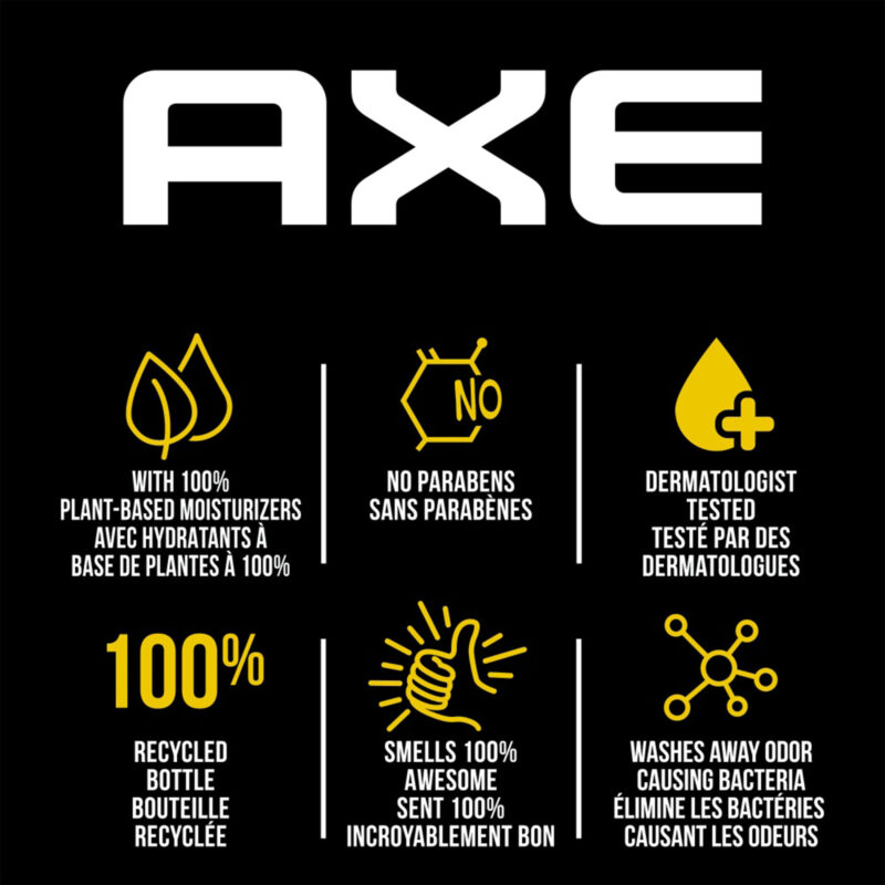 Axe Body Wash, Dark Temptation, Dark Chocolate and Coriander Scent, 16 fl oz (473 ml) - Image 3