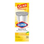 Glad Small Drawstring Trash Bags - Clorox Lemon Fresh - 4 Gallon