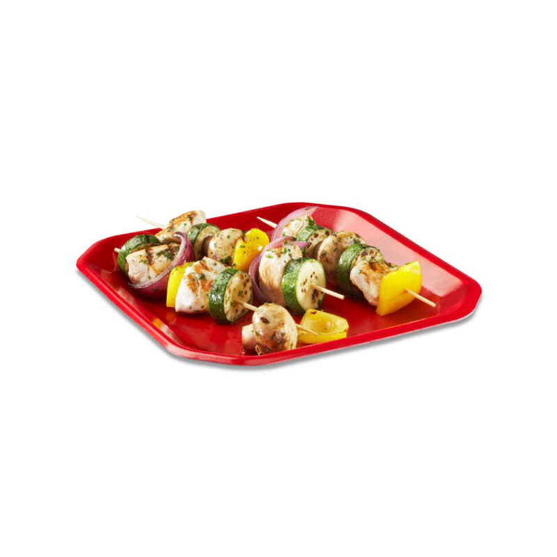 Hefty Style Foam Plates Square, Red, 10 Inch, 20 Count - Image 3