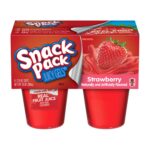 Snack Pack Juicy Gels Strawberry, 4 Cups
