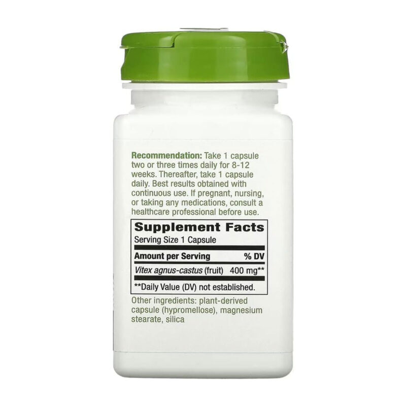 Nature's Way Vitex Fruit, 400 mg, 100 Capsules - Image 2