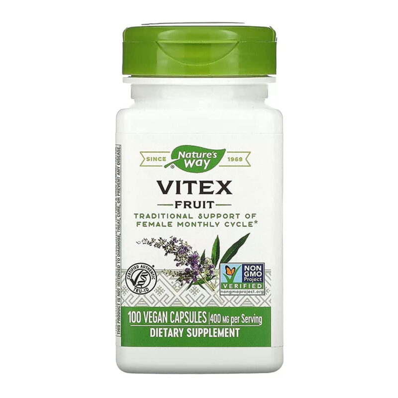 Nature's Way Vitex Fruit, 400 mg, 100 Capsules - Image 3