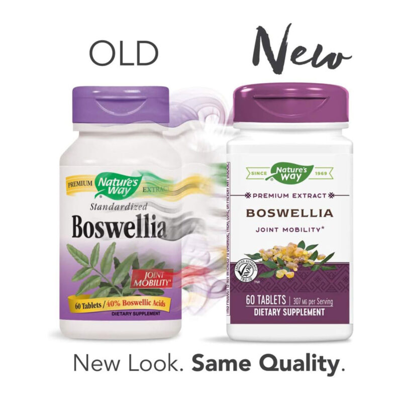 Nature's Way Standardized Boswellia, 40% Boswellic Acids per Serving, TRU-ID Certified, Vegetarian, 60 Tablets - Image 7