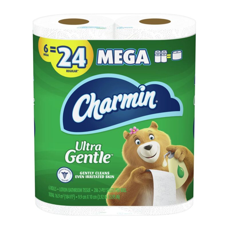 Charmin Lotion Bathroom Tissue, Mega Rolls, 2-Ply, 6 rolls - Image 4