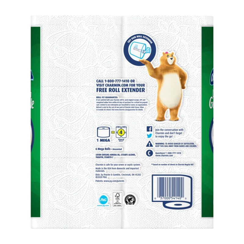 Charmin Lotion Bathroom Tissue, Mega Rolls, 2-Ply, 6 rolls - Image 2