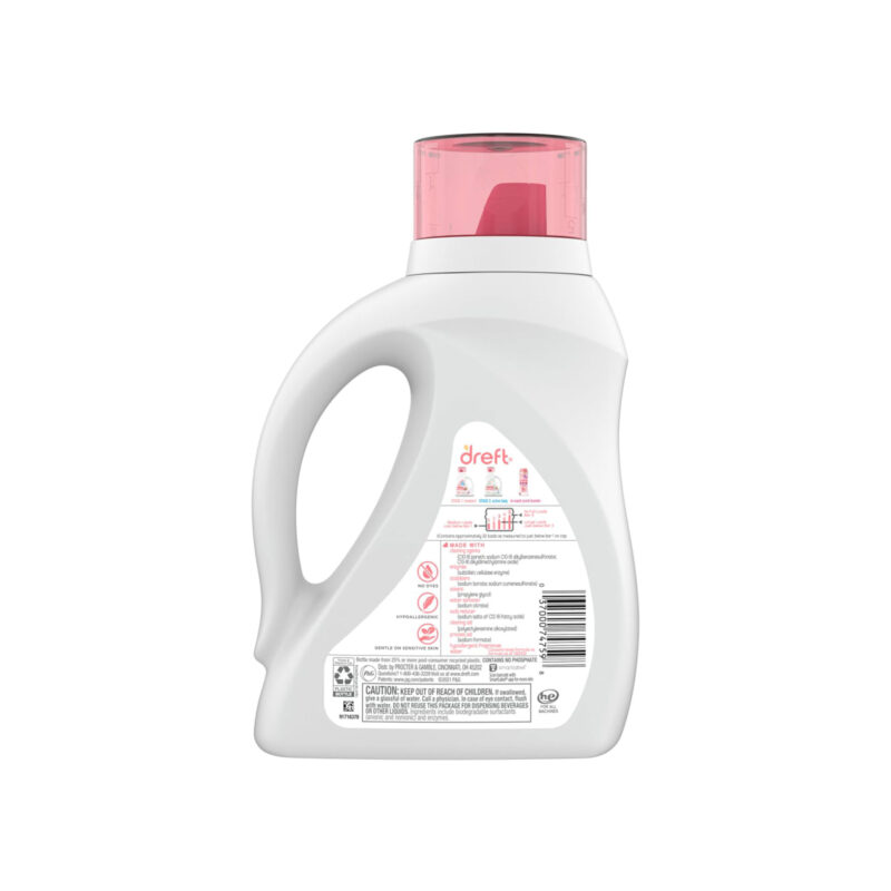 Dreft Stage 1: Newborn Liquid Laundry Detergent, 46 Fl Oz - Image 2