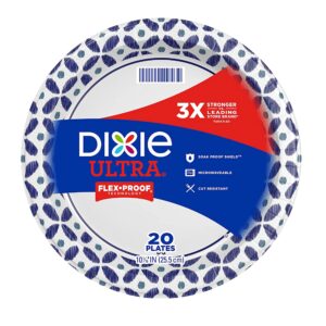 Dixie Ultra Paper Dinner Plates, 10 1/16", 20 Ct