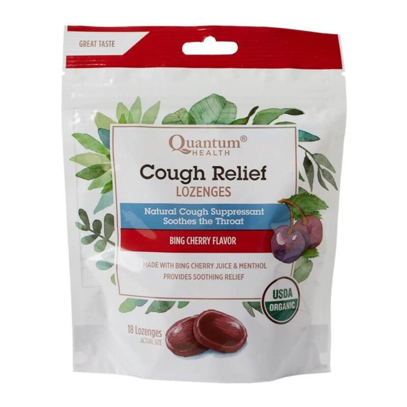 Quantum Health, Cough Relief Lozenges, Bing Cherry, 18 Lozenges - Image 5